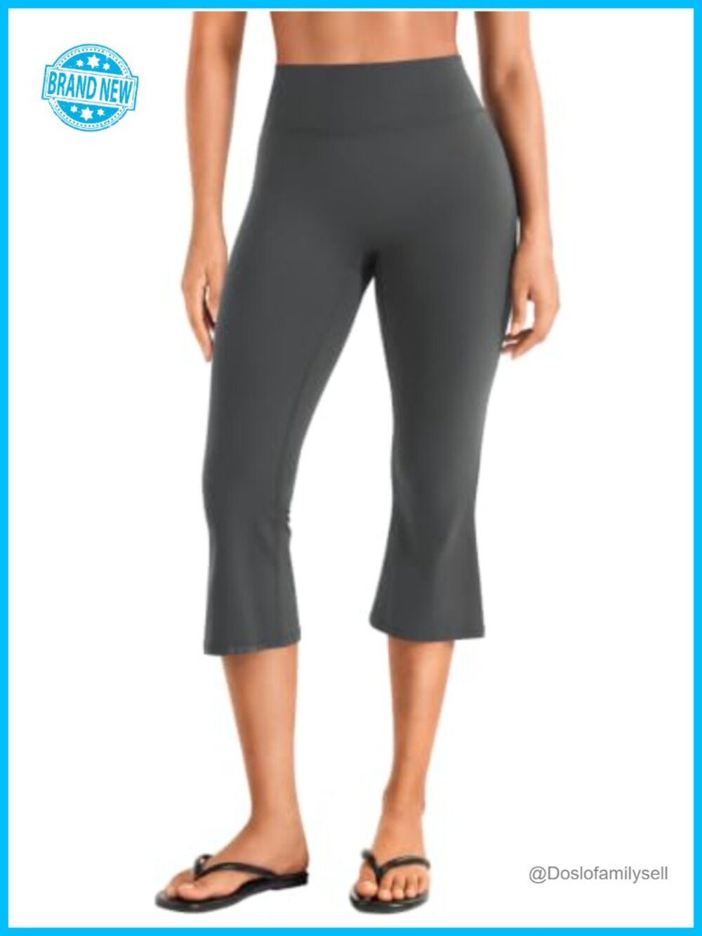 High Waist Capri Flare Leggings Bootcut Yoga Pants Workout